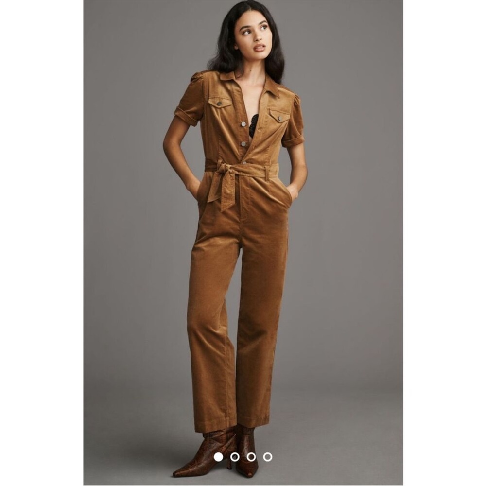 Paige Toasted Coconut Anessa Jumpsuit with Belt
